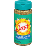 Mrs. Dash Salt-Free Seasoning Garlic & Herb, Wellness Kitchen Companion for Blood Pressure Friendly Cooking
