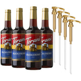 Torani Strawberry Syrup 25.4 fl oz 4-Pack - Patio and Poolside Drink Flavoring for Backyard Entertaining