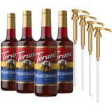 Torani Strawberry Syrup 25.4 fl oz 4-Pack - Patio and Poolside Drink Flavoring for Backyard Entertaining