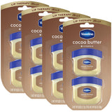 Vaseline Cocoa Butter Mini Lip Balm Jar 6-Pack – Home Office and Makeup Station Self-Care Staple, Petroleum Jelly Moisturizer