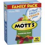 Mott's Portable Halloween Chewy Fruit Snacks for Family Movie Nights – Picnic and Tailgate Ready Pouch Snack, Assorted 40 Ct