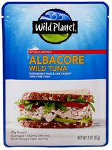 Wild Planet Albacore Tuna Pouch – Shelf Stable Protein for Camping and Backpacking Meals