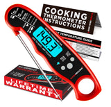 Alpha Grillers Waterproof Instant Read Thermometer – Portable Probe for Backyard BBQ, Patio Grilling, and Smoker Sessions