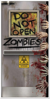 Beistle Skeleton Restroom Door Cover Party Accessory for Covered Porch Halloween Display Setup