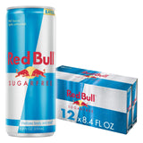Red Bull Sugar Free Energy Drink – Road Trip and Long-Haul Driving Companion, Portable 12 Fl Oz Cans, 24 Pack