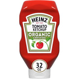 Heinz Organic Ketchup for Outdoor Dining, 32 oz Travel-Friendly Bottle for Camping Trips and Patio Meals