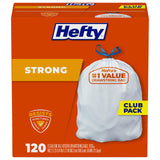Hefty Strong 13 Gallon Trash Bags – Family Friendly Waste Bags for Kitchens with Toddlers, 120 Count