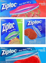 Ziploc Reusable Bags – Neutral Color Coded Storage System for Clutter Free Pantry and Fridge Aesthetic