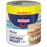 Swanson Ready-to-Eat White Chunk Chicken Breast 12.5 oz Pack of 2 – Fast Office Lunch Protein for Busy Workdays