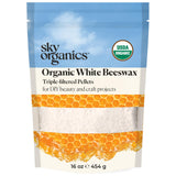 Sky Organics Organic White Beeswax – Clean White Wax for Decor-Friendly Scented Candles in Bedroom Jars