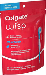 Colgate Optic White Wisp Disposable Mini Toothbrush – Mindful Oral Care Ritual, Cool Mint Refresh