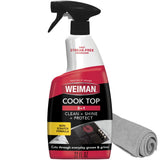 Weiman Cooktop Cleaning Spray & Microfiber Cloth – 60-Second Stovetop Reset for Busy Weeknight Home Cooks
