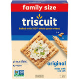 Triscuit Original Whole Grain Wheat Crackers – Mindful Snacking for Home Kitchen and Office Desk, 12.5 oz