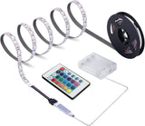 GlowVibe Waterproof LED Strip – Patio and Garden Pathway Lighting, 6.56ft Battery Powered