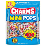 Tootsie Roll Charms Mini Pops – Nostalgic Candy Gift Bag for Birthdays, Stocking Stuffers, and Holiday Hostess Gifting, 400 Count