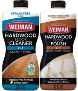 Weiman Wood Floor Polish and Restorer 3-Piece Bundle - Non-Toxic Hardwood Floor Care, No Harmful Residue for Family Homes