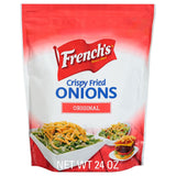 French's Original Crispy Fried Onions 24 oz – Pre-Fried Onions for Quick Side Dishes and Fast Meal Prep