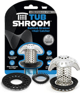 TubShroom Ultra Combo – Minimalist Bathroom Hair Catcher, Inside-the-Drain Stainless Steel Design