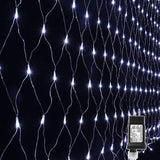 LYHOPE Connectable Christmas Net Lights – Expandable Mesh String for Fence Rows, Deck Perimeter, and Storefront Awnings
