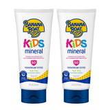 Banana Boat 100% Mineral Kids Sunscreen SPF 50 Twin Pack | Gentle Daily Wellness Routine for Outdoor Living