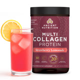 Ancient Nutrition Multi Collagen Protein – Patio and Camping Recovery Drink, Portable Collagen Shake for Active Outdoor Lifestyles