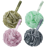 AmazerBath Loofah Sponge Set of 4 – Gentle Exfoliating Body Scrubber for a Calming Nightly Bath Ritual