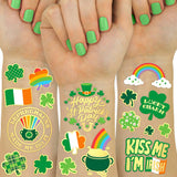 xo, Fetti St. Patrick's Day Tattoo Favors - Irish-Themed Bachelorette & Baby Shower Party Gift, 50 Pack