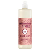 Mrs. Meyer's Clean Day Liquid Dish Soap Rose 16 fl oz — Calming Garden-Scented Hand Wash for Mindful Nightly Cleanup