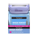 Neutrogena Day & Night Facial Cleansing Wipes – Bedtime Wind-Down Ritual for Sensitive Skin, Calming Micellar Cloths