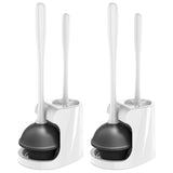 MR.SIGA Toilet Plunger and Brush Set – Housewarming Gift for New Homeowners and Apartment Dwellers