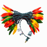Chili Lights Co. Outdoor Chili Pepper String Lights – Patio Party Lighting, 18 ft Waterproof LED for Garden and Arbor