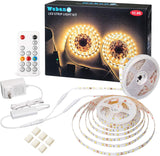 WOBANE Warm White LED Strip – Cozy Accent Lighting for Living Room, Bedroom, and Headboard Glow
