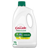 Cascade Free & Clear Dishwasher Detergent Gel – Fragrance-Conscious Family Kitchen Care, 24-Hour Stuck-On Food Removal