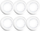 Brilliant Evolution Puck Light 6 Pack – Warm Accent Lighting for Bedroom, Living Room and Display Shelves
