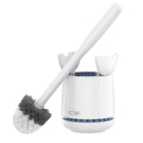 MR.SIGA Toilet Bowl Brush and Holder – Modern Bathroom Decor Essential, Stylish Black Design for Daily Cleaning