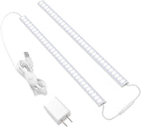 JUSJUBR Linkable LED Light Bar – Hidden Profile Task Light for Minimalist Desk and Counter Setup