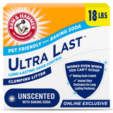 ARM & Hammer Ultra Last Unscented Litter – Gentle Baking Soda Formula for Sensitive Cat and Owner Wellness Spaces