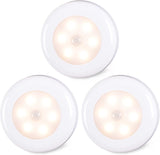 STAR-SPANGLED 3 Pack LED Puck Lights – Streamlined Stick-On Accent Lighting for Intentional Living Spaces