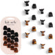 16 Count (Pack of 1) - Tortoise and Black (16 Pieces, Mini)