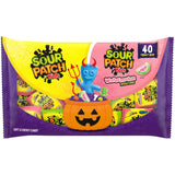 SOUR PATCH KIDS Original & Watermelon Trick or Treat Candy - 40 Pre-Portioned Bags for Outdoor Fall Festival Booths