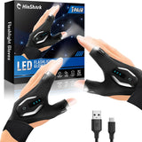 LumeFlex LED Flashlight Gloves – Hands-Free Work Light for Auto Repair and Mechanic Garage