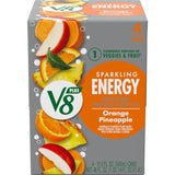 V8 +Energy Sparkling Juice – Portable 11.5 oz Energy Can for Hiking Trails and Road Trips