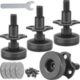 Anwenk Adjustable Leveling Feet for Tip-Proof Cabinets and Wobbly Chairs, Child and Pet Safe Furniture Stabilizer 4 Pack