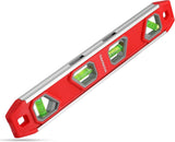 WORKPRO 12 Inch Torpedo Level - Magnetic Pocket Leveler for Solo DIY Jobs, Hands-Free Pipe and Stud Work