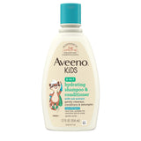 Aveeno Kids 2-in-1 Shampoo & Conditioner, Tear-Free Safe Formula for Sensitive Young Skin