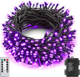 LUMIRESCO 33Ft 100 LED Battery String Lights – Portable Patio and Camping String Lights, IP65 Waterproof with Remote Timer and 8 Modes