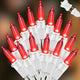 100 Mini LED White Wire Red