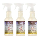 Mrs. Meyer's Clean Day Multi-Surface Spray – Minimalist Essential for Every Room, 3-Pack Bundle