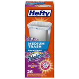 Hefty Medium Trash Bags with Fabuloso Scent, 8 Gallon 26 Count – Calming Scent Companion for Bath Time and Nightly Wind-Down Routine