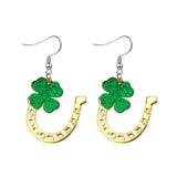 Shamrock Dangle Earrings for Women – Lightweight St. Patrick's Day Jewelry for Outdoor Parades and Pub Crawls